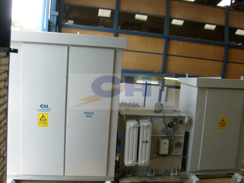 Transformadores CH Subestacion Unitaria 1500 KVA 34KV Cenizas