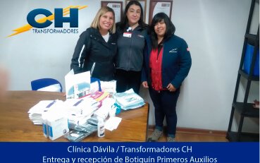 Entrega botiquín Transformadores CH - Prevención de riesgos